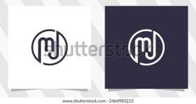 letter mj jm 로고 디자인 벡터 스톡 벡터(로열티 프리) 2464983223 | Shutterstock