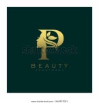 Letter P 럭셔리 뷰티 페이스 로고 스톡 벡터(로열티 프리) 1644957061 | Shutterstock