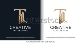 서신 t 로고 디자인 템플릿(building concept 스톡 벡터(로열티 프리) 2267904233 | Shutterstock