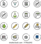 Line Vector Icon Set Lab Vector 스톡 벡터(로열티 프리) 773871445 | Shutterstock