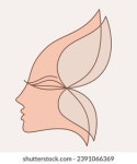로고 디자인 요소입니다. 나비 날개를 가진 스톡 벡터(로열티 프리) 2391066371 | Shutterstock