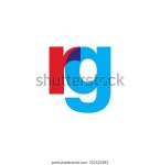 Lowercase Rg Logo Red Blue Overlap 스톡 벡터(로열티 프리) 352523285 | Shutterstock