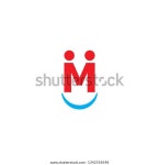 M Letter Smile Logo Design 스톡 벡터(로열티 프리) 1342518548 | Shutterstock