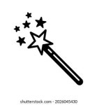 Magic Wand Selection Icon Isolated Sign 스톡 벡터(로열티 프리) 1596863425 | Shutterstock