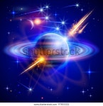 마법의 우주 - 별, 행성, 혜성, 스톡 벡터(로열티 프리) 97855322 | Shutterstock