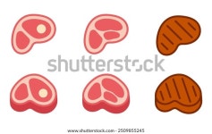 고기 아이콘 세트 쇠고기 벡터 일러스트. 스톡 벡터(로열티 프리) 2509855245 | Shutterstock
