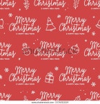 Merry Christmas Happy New Year Seamless 스톡 벡터(로열티 프리) 1576010224 | Shutterstock