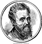 미켈란젤로 1475년에서 1564년에 그는 이탈리아 조각가 스톡 벡터(로열티 프리) 1396587110 | Shutterstock