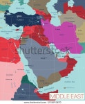 중동 지역에서는 국가 수도와 도시들이 편집 스톡 벡터(로열티 프리) 1918910870 | Shutterstock