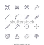 군사 아이콘 스톡 벡터(로열티 프리) 290617127 | Shutterstock