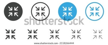 아이콘 집게 작은 크기 화살표 아이콘 스톡 벡터(로열티 프리) 2118266444 | Shutterstock