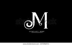 MJ, JM 요약 문자 로고 고정 스톡 벡터(로열티 프리) 2372986911 | Shutterstock