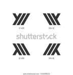 Mkymmxxm Monogram Logo Concept Your Business 스톡 벡터(로열티 프리) 1558308521 | Shutterstock