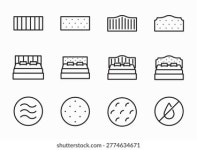 봄철 매트리스 아이콘은 보넬, 포켓 및 스톡 벡터(로열티 프리) 2382982705 | Shutterstock