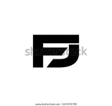 Modern Initial Logo 2 Letters Black 스톡 벡터(로열티 프리) 1641592780 | Shutterstock