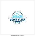 현대 빠른 청소 세탁 로고 디자인 스톡 벡터(로열티 프리) 2677095951 | Shutterstock
