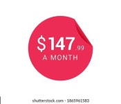 매월 142.99 달러 아이콘, 월 142.99 스톡 벡터(로열티 프리) 1865961568 | Shutterstock