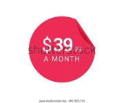 매달 39.99달러 아이콘, 월 39.99달러 태그 스톡 벡터(로열티 프리) 1857851791 | Shutterstock