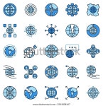 Multipolarity Blue Vector Icons Set International 스톡 벡터(로열티 프리) 2561838167 | Shutterstock