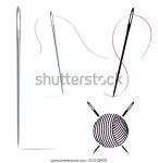 바늘과 실 스톡 벡터(로열티 프리) 313538909 | Shutterstock