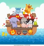 노아의 방주 만화 및 귀여운 동물 스톡 벡터(로열티 프리) 1147075328 | Shutterstock