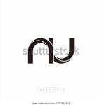 Nu N U Initial Letter Split 스톡 벡터(로열티 프리) 1427137433 | Shutterstock