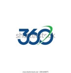 숫자 360 로고와 궤도는 0으로 우글거립니다 스톡 벡터(로열티 프리) 2481640875 | Shutterstock