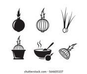 어니언 아이콘 흰색 배경에 검은 설정 스톡 벡터(로열티 프리) 2721747601 | Shutterstock