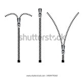 Open Zipper Teeth Metal Fastener Isolated 스톡 벡터(로열티 프리) 1488479060 | Shutterstock
