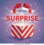 깜짝 선물 상자를 열었어빨간색 줄무늬와 나비엔 스톡 벡터(로열티 프리) 329311325 | Shutterstock