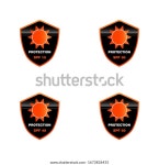 태양 보호 크림에 대한 패키지 라벨레이블 스톡 벡터(로열티 프리) 1673836435 | Shutterstock