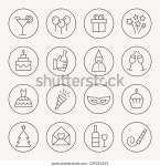 파티 가는 선 아이콘 집합 스톡 벡터(로열티 프리) 534310165 | Shutterstock