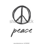 평화 아이콘손을 그린 평화의 표시입니다. 스톡 벡터(로열티 프리) 1672900189 | Shutterstock