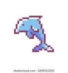 고래 픽셀 아트 아이콘 그램푸스 격리된 스톡 벡터(로열티 프리) 2125114913 | Shutterstock