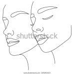 선을 따라 한 줄의 스타일로 그리기 스톡 벡터(로열티 프리) 2351852613 | Shutterstock