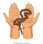 기도하는 손, 성스러운 십자가 스톡 벡터(로열티 프리) 2221253067 | Shutterstock