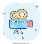프로젝터 아이콘 시네마 카메라 만화 벡터 스톡 벡터(로열티 프리) 2223347649 | Shutterstock
