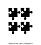 Puzzle Icon Set 스톡 벡터(로열티 프리) 763185805 | Shutterstock