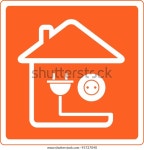 Red Icon House Silhouette Socket Plug 스톡 벡터(로열티 프리) 95727040 | Shutterstock