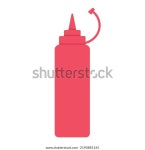 레드 소스 병 클립파트 벡터 그림 스톡 벡터(로열티 프리) 2190881165 | Shutterstock