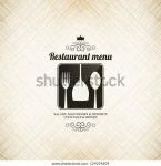 레스토랑 메뉴 디자인 스톡 벡터(로열티 프리) 124254604 | Shutterstock