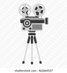 Retro Cinema Icon Movie Projector Illustration 스톡 벡터(로열티 프리) 462664537 | Shutterstock