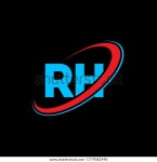RH R H 문자 로고 디자인. 스톡 벡터(로열티 프리) 1779082448 | Shutterstock