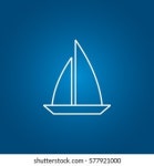 Sailboat Iconn 스톡 벡터(로열티 프리) 577921000 | Shutterstock