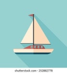 긴 그림자가 있는 요트 평방 아이콘 스톡 벡터(로열티 프리) 252882778 | Shutterstock