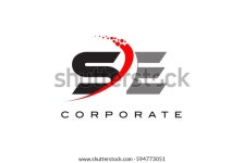 빨간색 SWOSH와 점을 사용한 SE의 현대적인 스톡 벡터(로열티 프리) 594773051 | Shutterstock