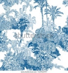 밀림 열대 팜스 열대우림 열대 식물의 스톡 벡터(로열티 프리) 1529622947 | Shutterstock