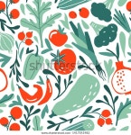 손으로 빨갛고 신선한 과일, 딸기, 야채와 스톡 벡터(로열티 프리) 1417051982 | Shutterstock