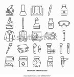 Set 25 Line Icons Lab Tools 스톡 벡터(로열티 프리) 2640345557 | Shutterstock