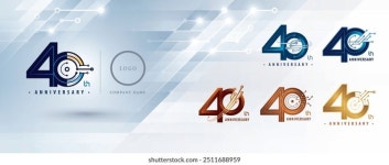 40주년 로고형 디자인, 40년 기념식 40번 스톡 벡터(로열티 프리) 1767649487 | Shutterstock
